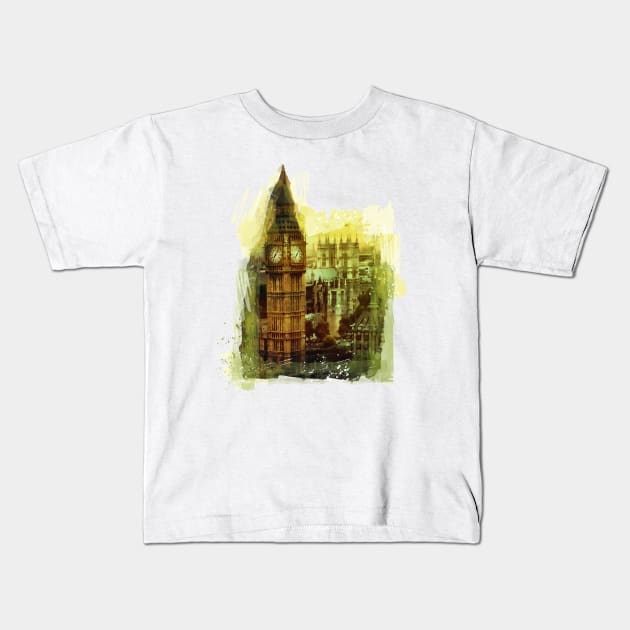 London Big Ben #london art Kids T-Shirt by JBJart